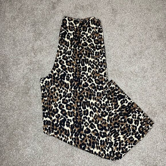 PrettyLittleThing Leopard Print Gauchos - Picture 1 of 4